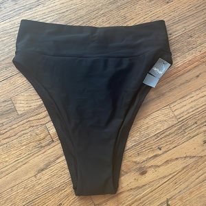 Aerie black high waisted swim suit bottom